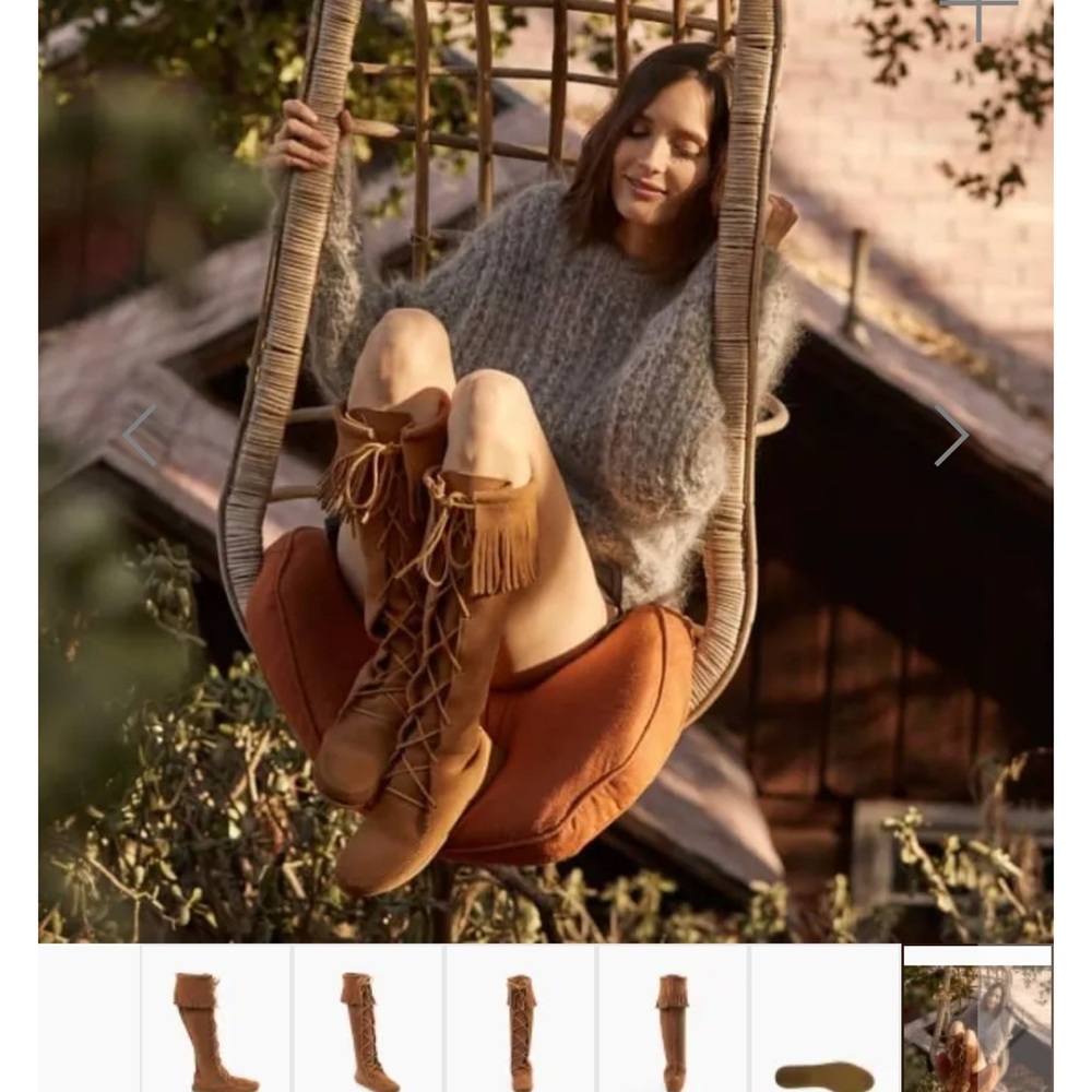 Minnetonka knee Fringed Boots for Women